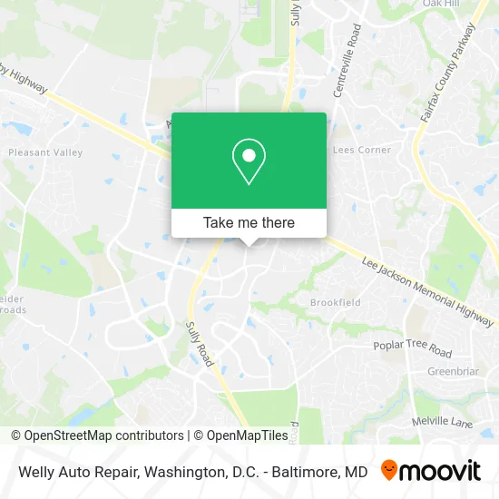 Welly Auto Repair map
