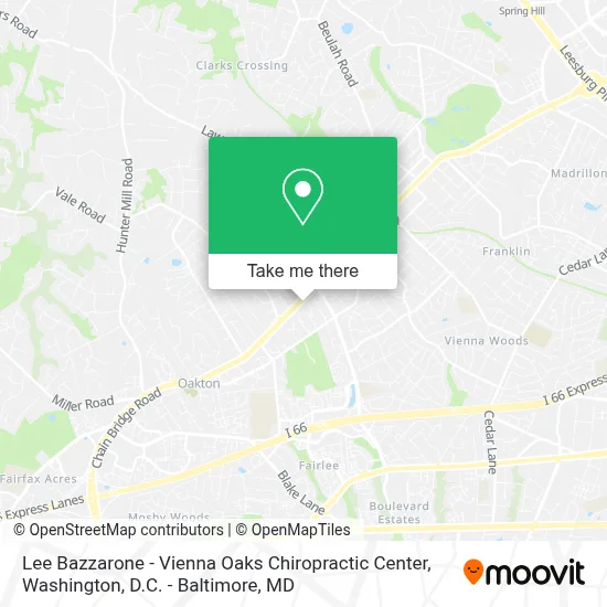 Lee Bazzarone - Vienna Oaks Chiropractic Center map