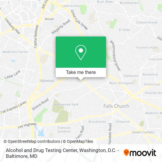 Alcohol and Drug Testing Center map