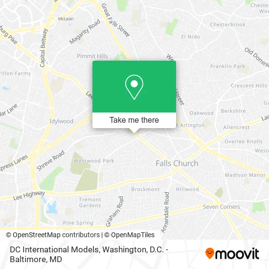 DC International Models map