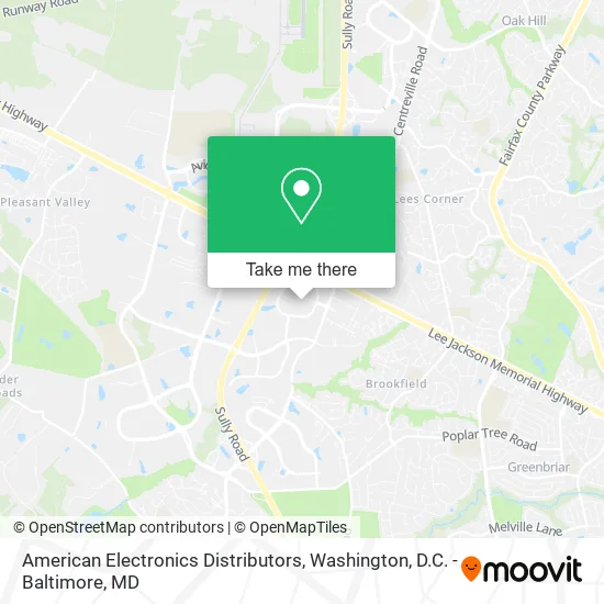 American Electronics Distributors map