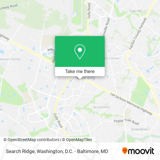 Search Ridge map