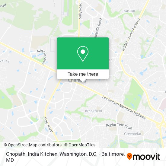 Mapa de Chopathi India Kitchen
