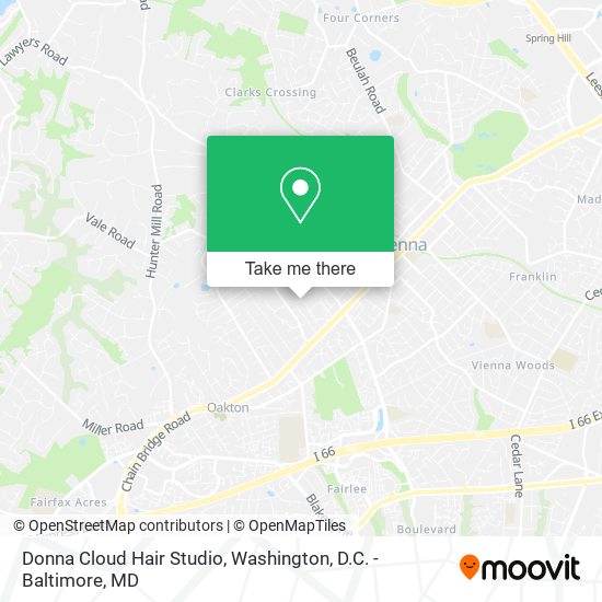 Mapa de Donna Cloud Hair Studio