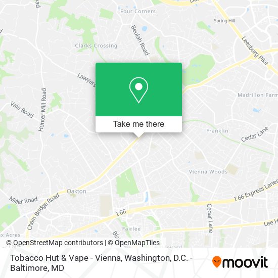 Tobacco Hut & Vape - Vienna map