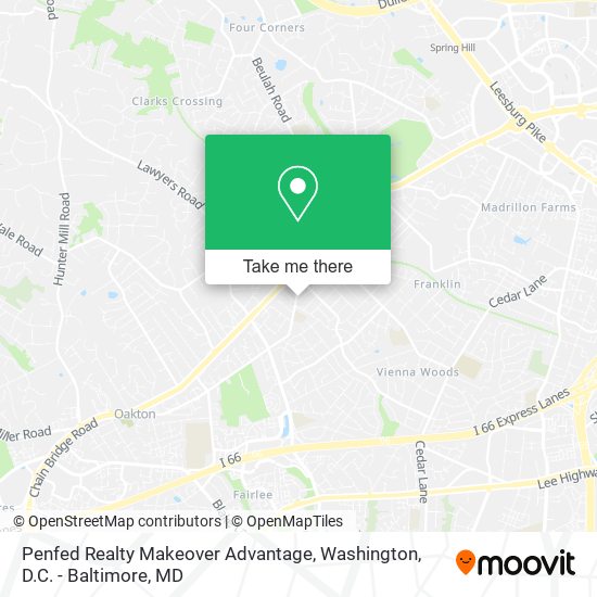 Penfed Realty Makeover Advantage map