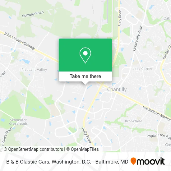 B & B Classic Cars map