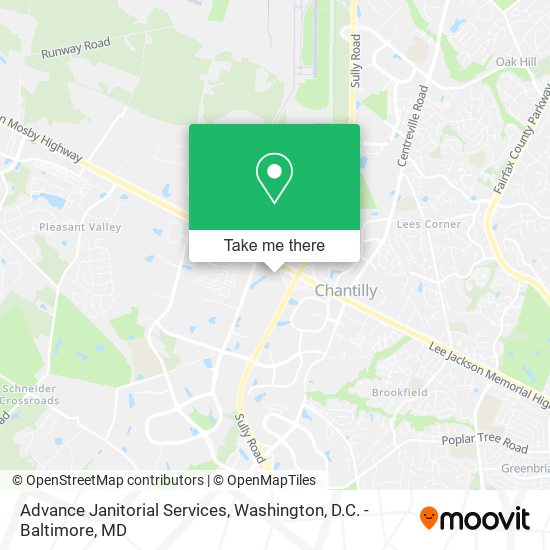 Advance Janitorial Services map