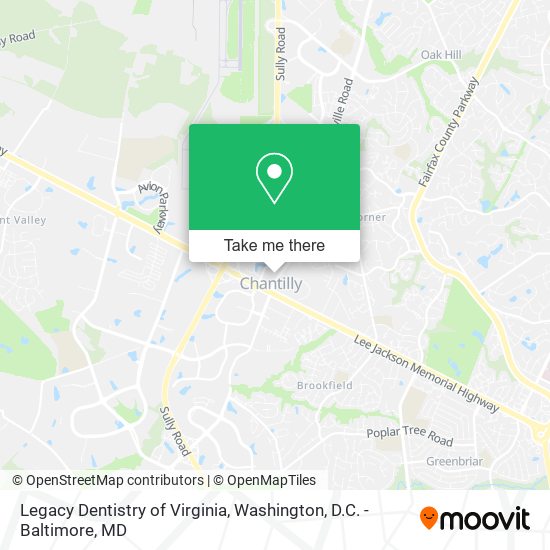 Legacy Dentistry of Virginia map