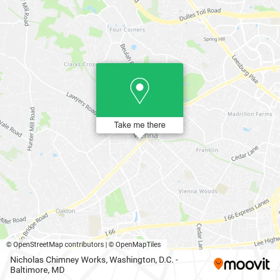 Nicholas Chimney Works map