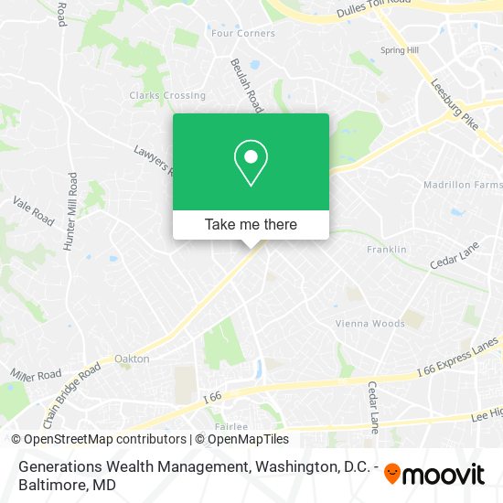 Mapa de Generations Wealth Management