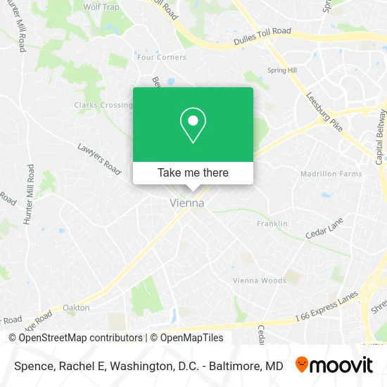 Spence, Rachel E map