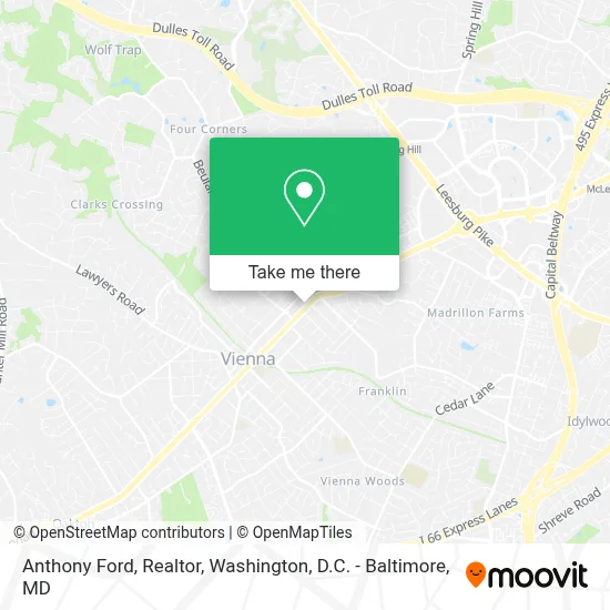 Anthony Ford, Realtor map