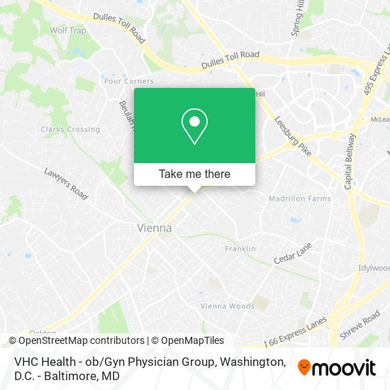 Mapa de VHC Health - ob / Gyn Physician Group
