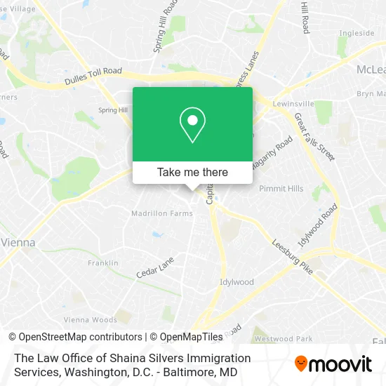 The Law Office of Shaina Silvers Immigration Services map