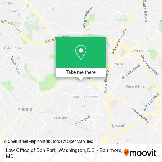 Law Office of Dan Park map