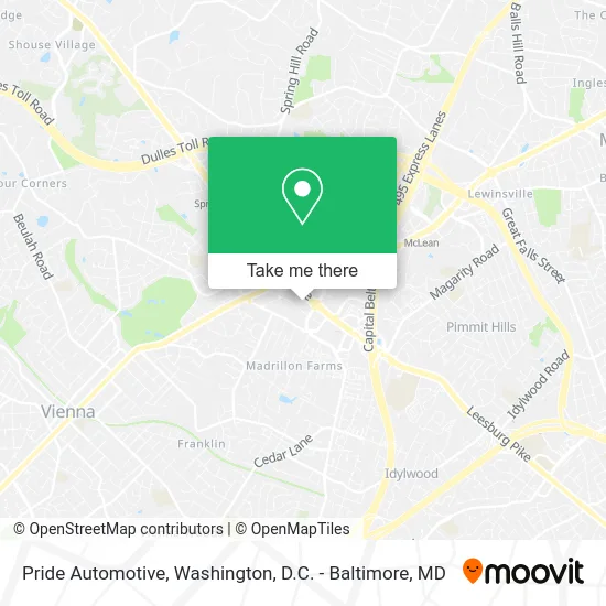 Pride Automotive map