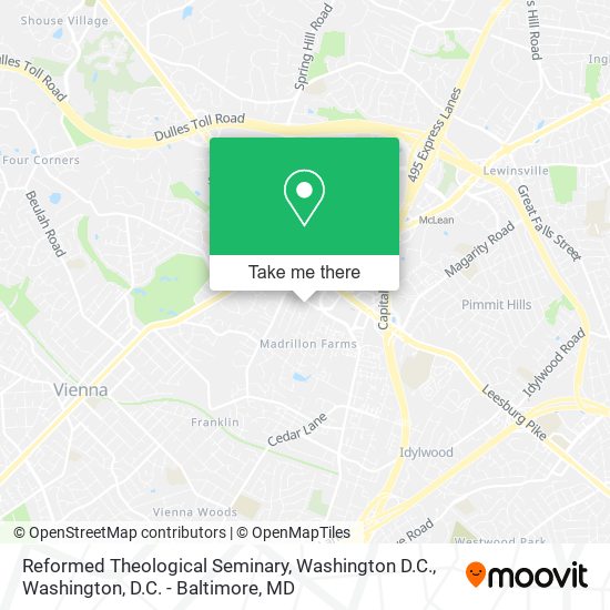 Reformed Theological Seminary, Washington D.C. map