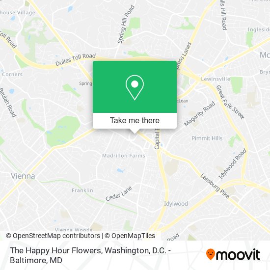 The Happy Hour Flowers map
