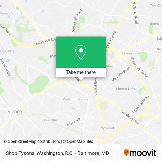 Shop Tysons map