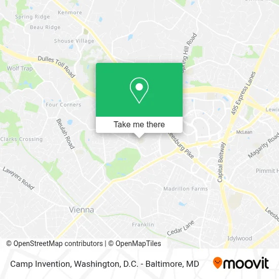 Camp Invention map