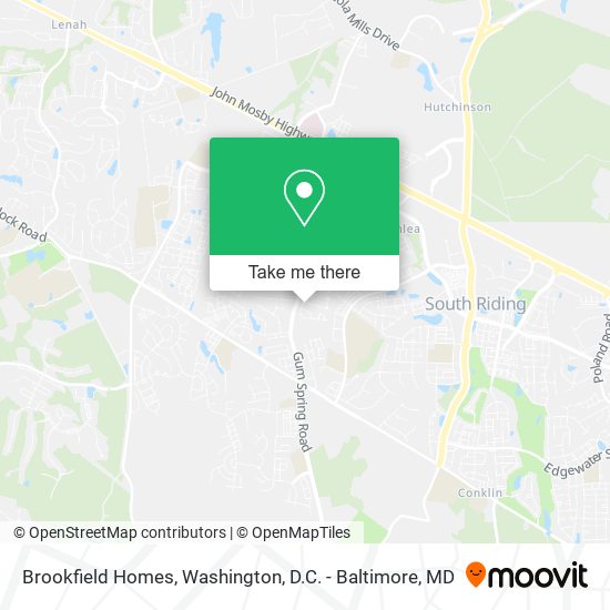Mapa de Brookfield Homes