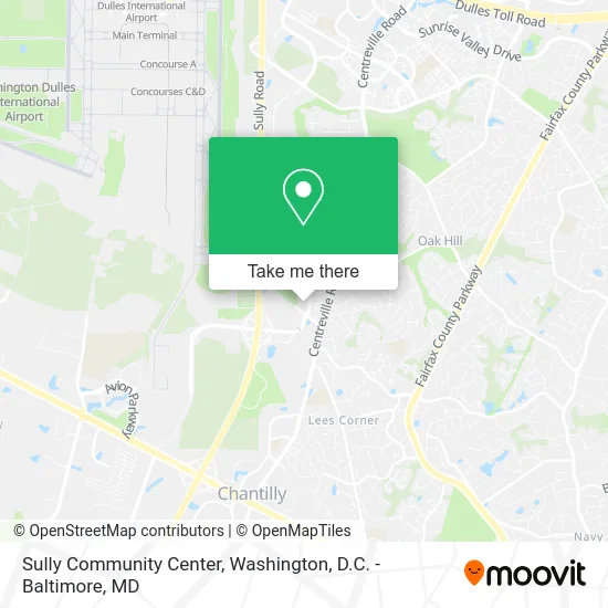 Sully Community Center map