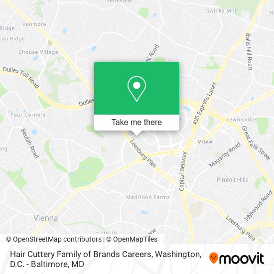 Mapa de Hair Cuttery Family of Brands Careers