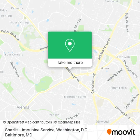 Mapa de Shazlis Limousine Service