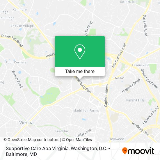 Mapa de Supportive Care Aba Virginia