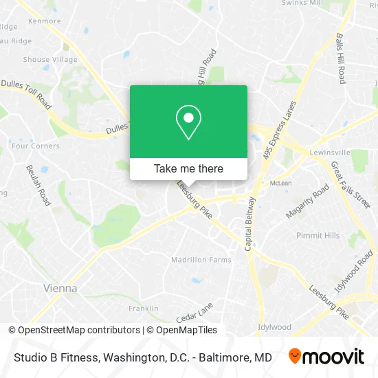 Mapa de Studio B Fitness