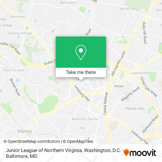 Mapa de Junior League of Northern Virginia
