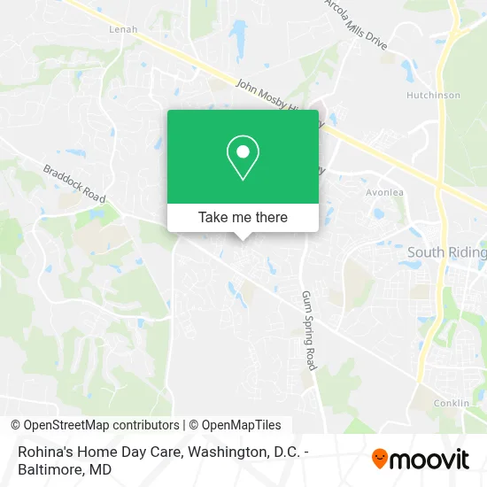 Rohina's Home Day Care map