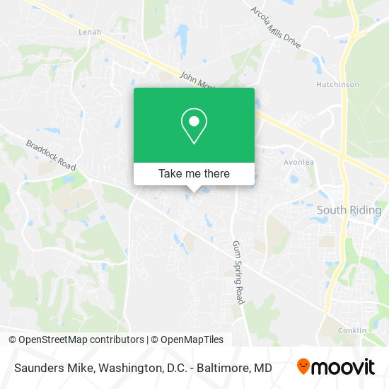 Saunders Mike map