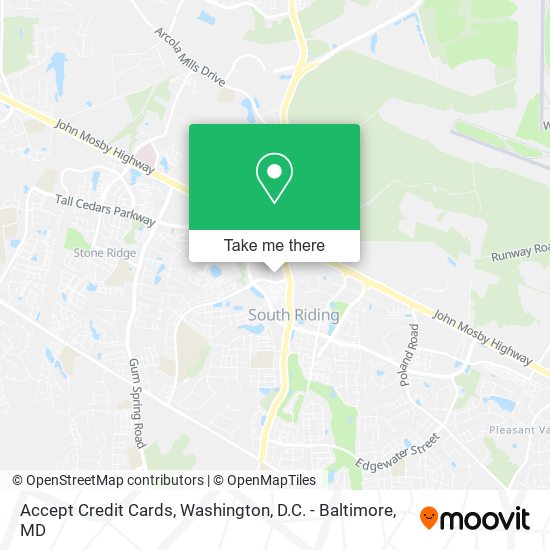 Accept Credit Cards map