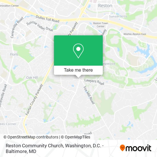 Mapa de Reston Community Church