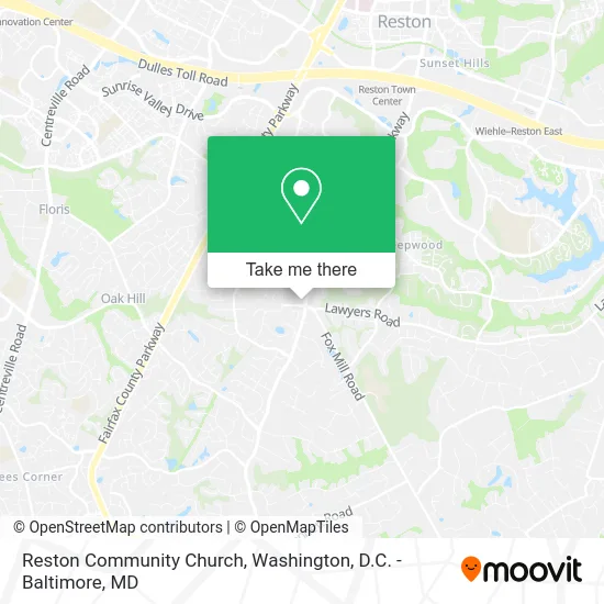 Reston Community Church map