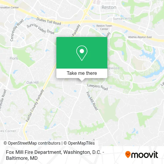 Fox Mill Fire Department map