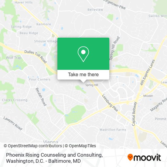 Phoenix Rising Counseling and Consulting map