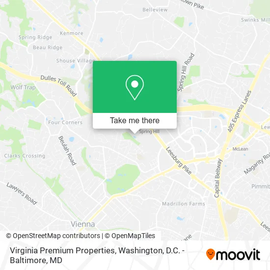 Virginia Premium Properties map