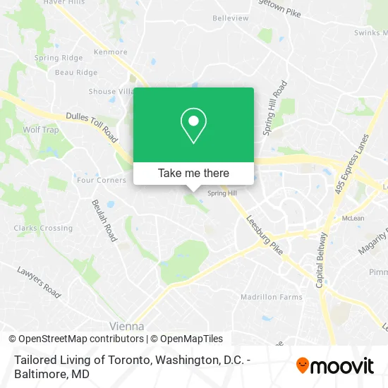 Mapa de Tailored Living of Toronto