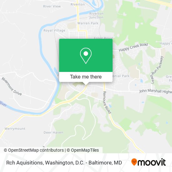 Rch Aquisitions map