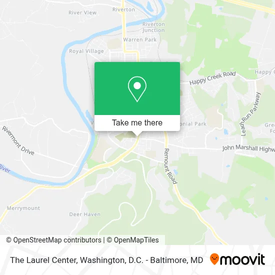 The Laurel Center map