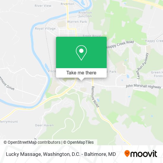 Mapa de Lucky Massage