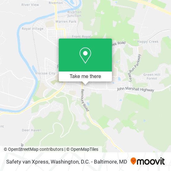 Mapa de Safety van Xpress