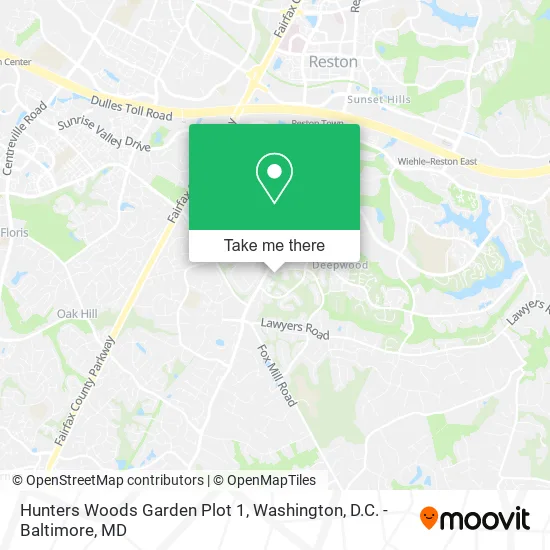 Mapa de Hunters Woods Garden Plot 1