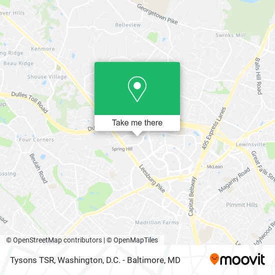 Tysons TSR map