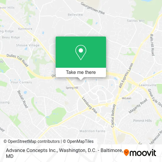 Advance Concepts Inc. map