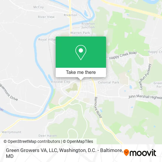 Mapa de Green Growers VA, LLC