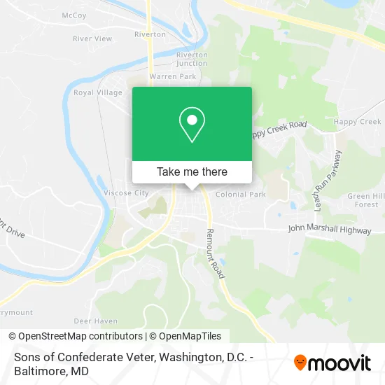 Sons of Confederate Veter map